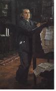 Valentin Serov Compositor Alexander Serov por Valentin Serov, 1887-1888 oil painting artist